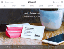 Tablet Screenshot of primoprint.com